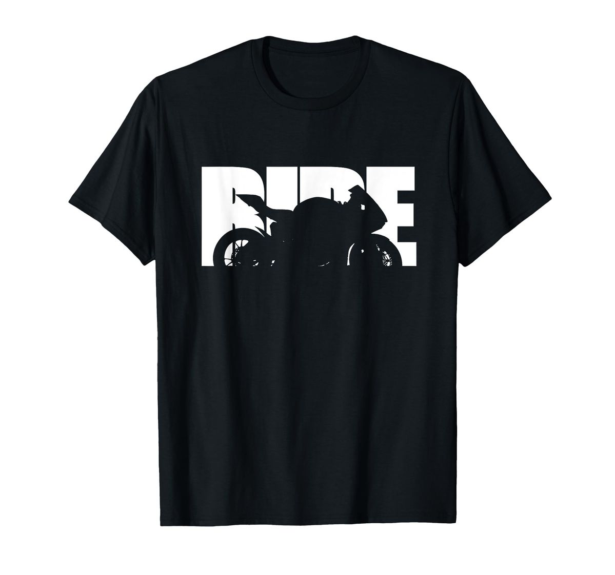 Ride Motorcycle Graphic Tee – Black