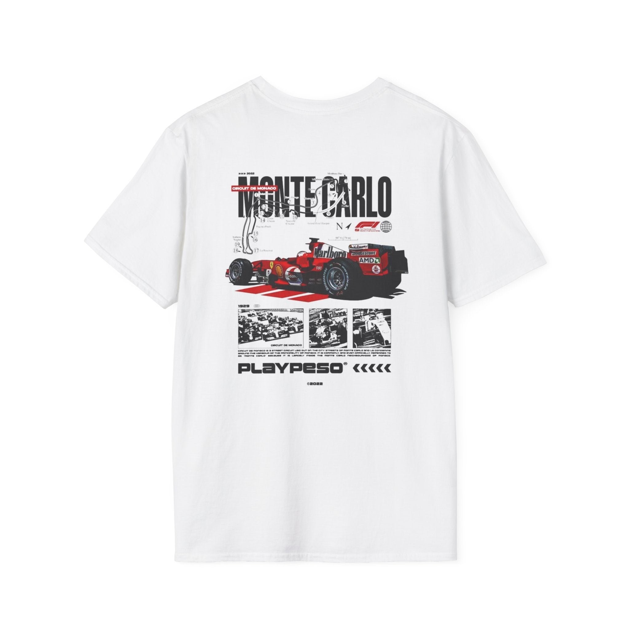 Monaco Racing Graphic Tee – White
