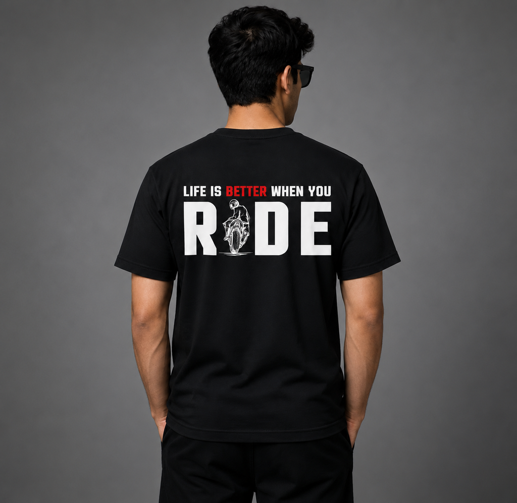 Life Is Better When You Ride Graphic Tee – Black