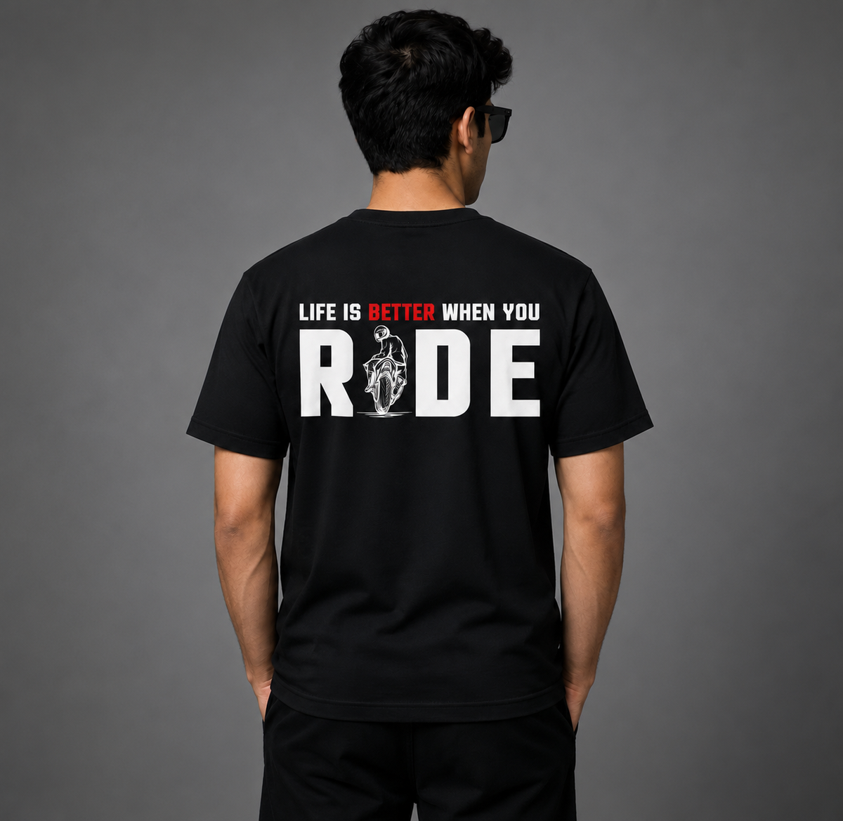Life Is Better When You Ride Graphic Tee – Black