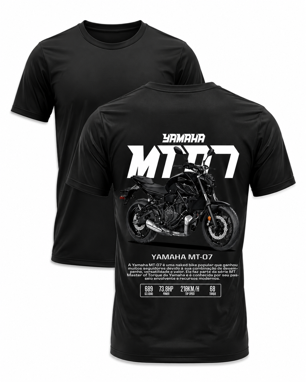 Yamaha MT-07 Graphic Tee – Black