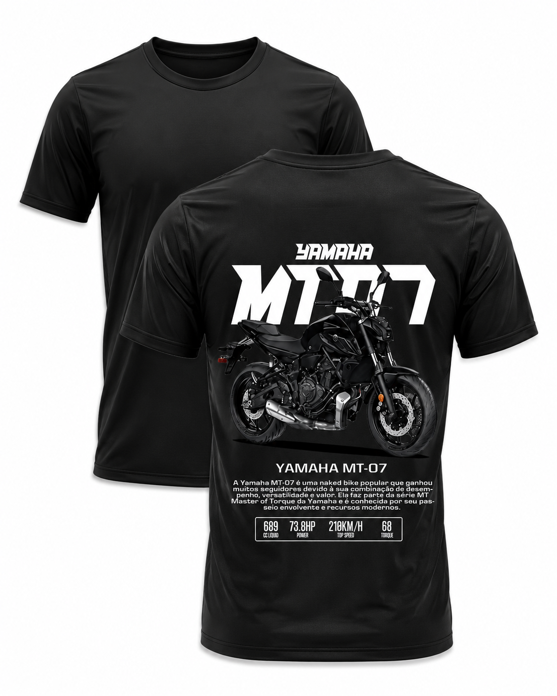 Yamaha MT-07 Graphic Tee – Black