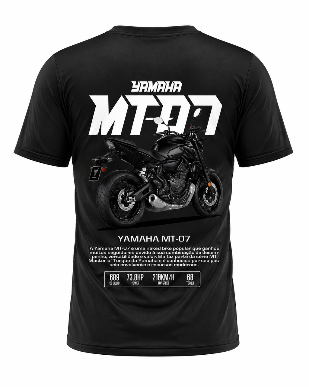 Yamaha MT-07 Graphic Tee – Black