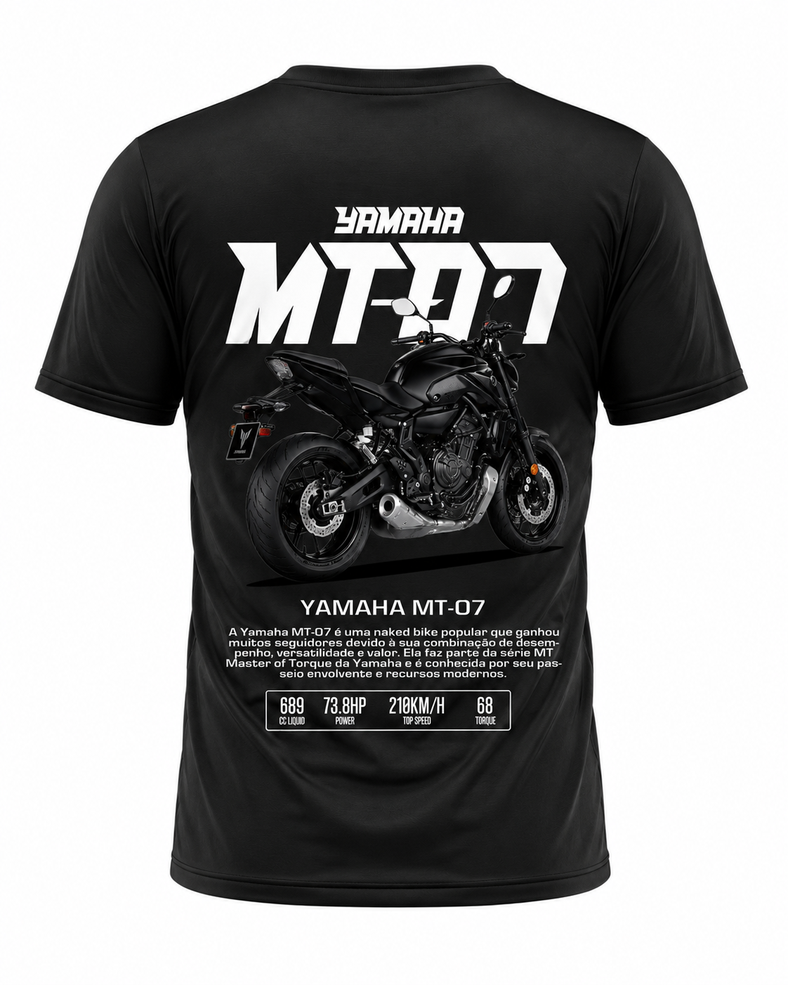Yamaha MT-07 Graphic Tee – Black