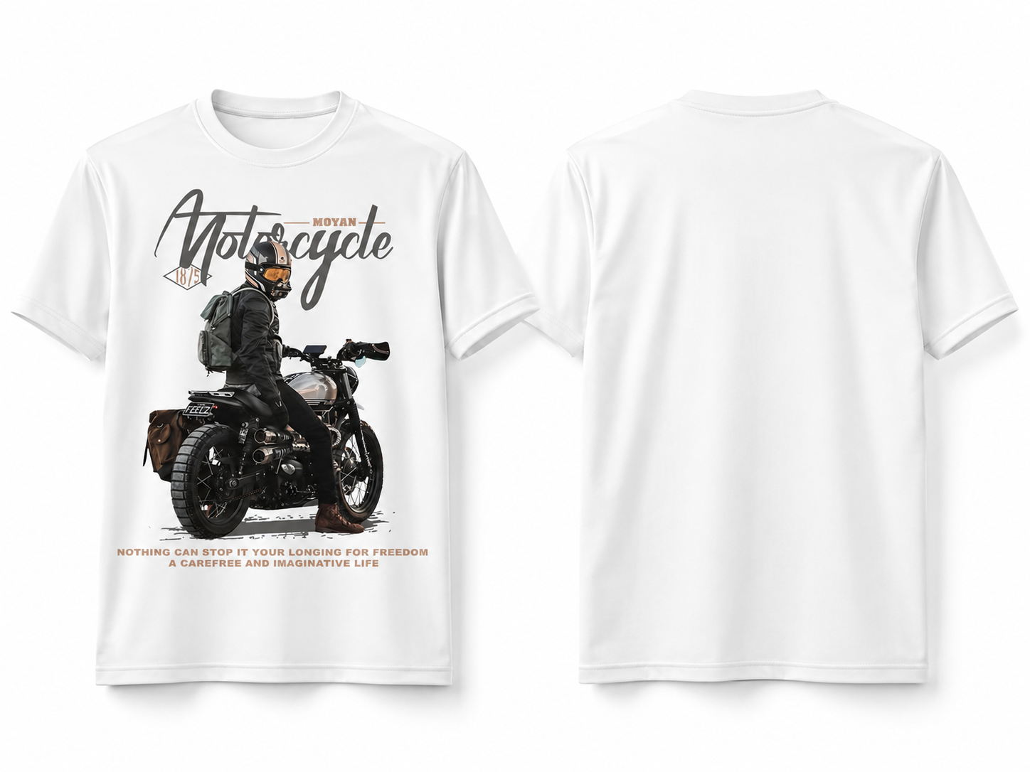 Freedom Rider Graphic Tee – White