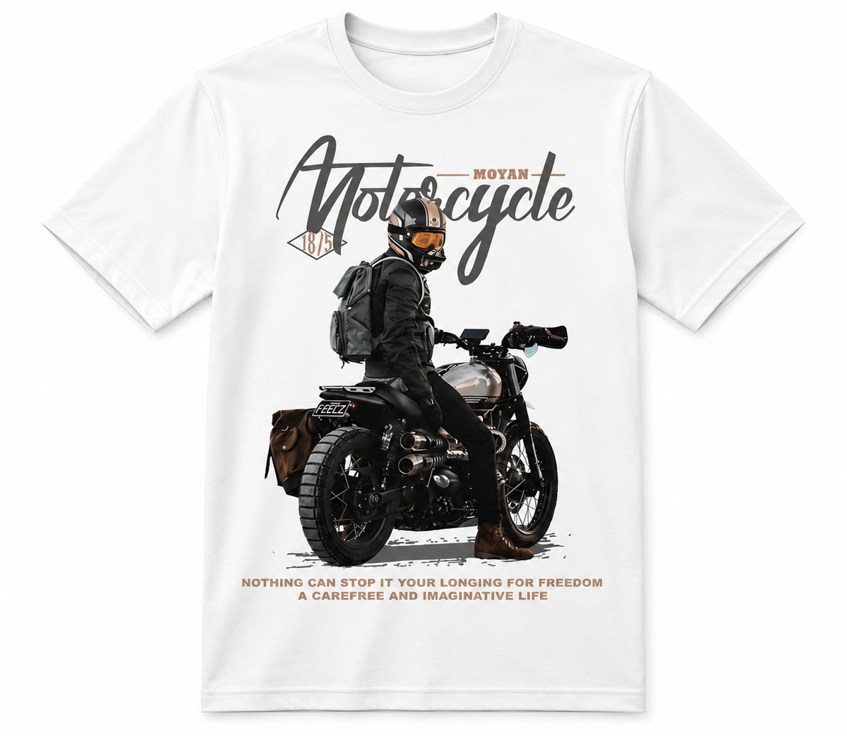 Freedom Rider Graphic Tee – White