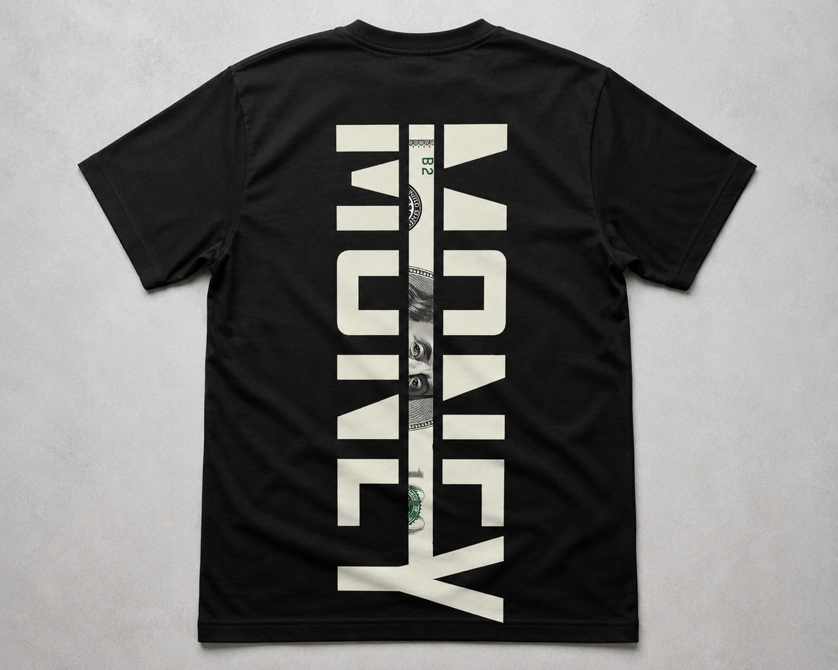 Money Vision Graphic Tee – Black