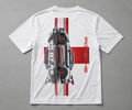 Porsche 911 GT3 RS Motion Graphic Tee – White