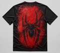 Crimson Widow Spider Graphic Tee – Black