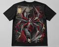 Geometric Spider Graphic Tee – Black
